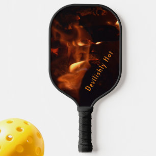 Devilish Burning Flames Customisable Pickleball Paddle