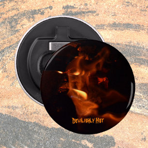 Devilish Flames burning Fire Bottle Opener
