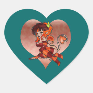 "Devilish Flirt" DEVIL GIRL Sticker