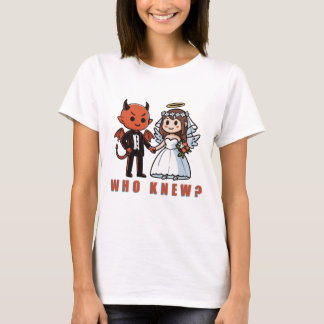 Devilish Groom Wedding Design - Who Knew? T-Shirt