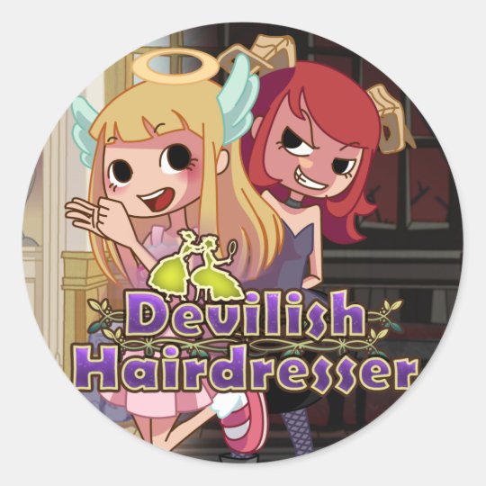 Devilish Hairdresser Stickers Zazzle Co Uk