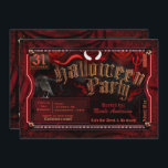 Devilish Halloween Costume Party Admit One Party Invitation<br><div class="desc">Devilish Halloween Costume Party Admit One Party Invite.</div>