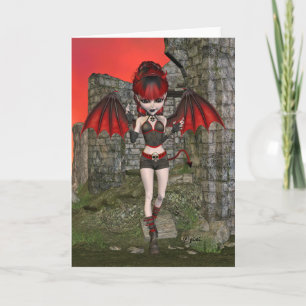 Devilish Pixi Greeting Card