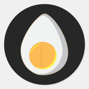 Devilled Egg Costume Cool Boiled Egg Gift  Classic Round Sticker