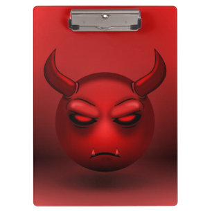 Devilmoji Block Door Clipboard