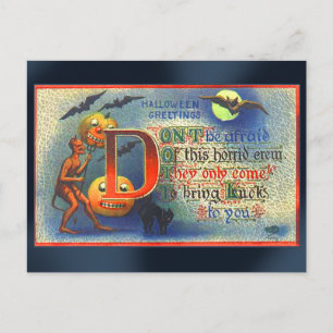 Devils and Bats Halloween Card
