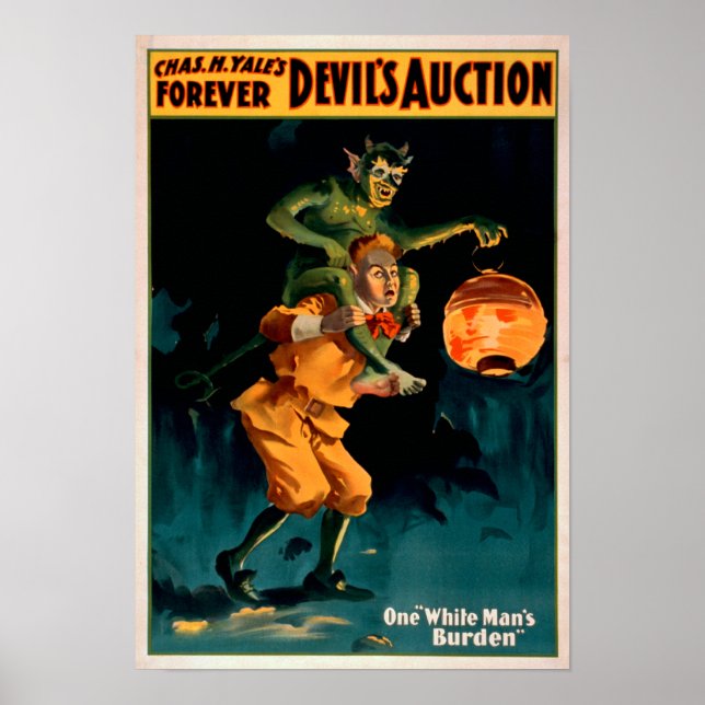 Devil's Auction White Man's Burden Theatre Poster (Front)