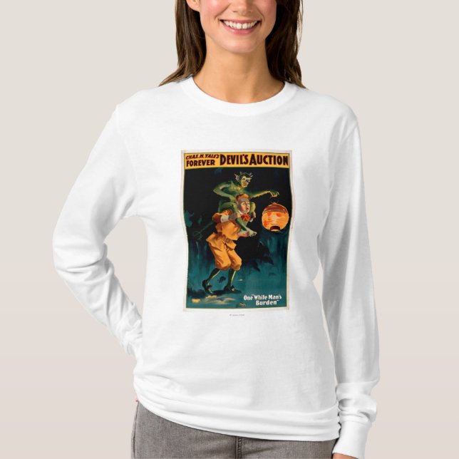 Devil's Auction White Man's Burden Theatre T-Shirt (Front)