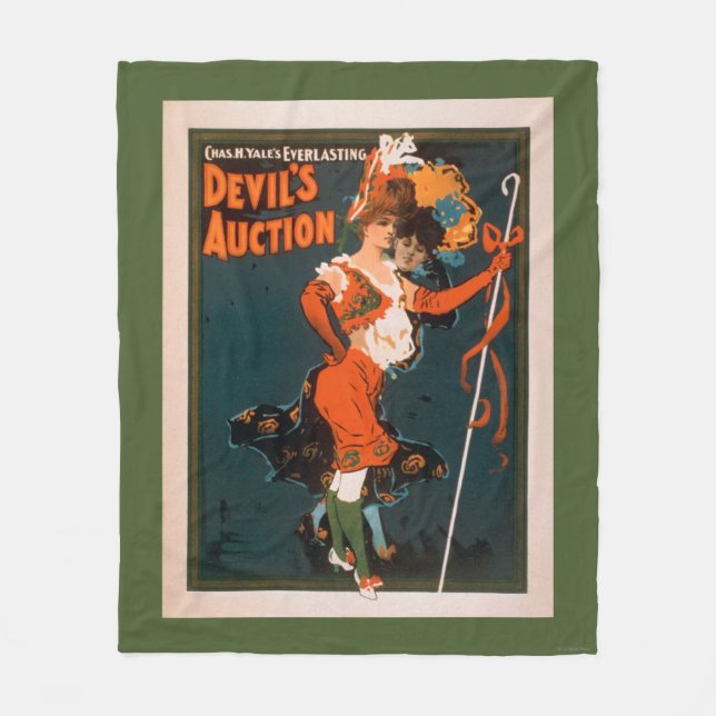 Devil's Auction Woman in Costume Theatre 2 Fleece Blanket (Front)