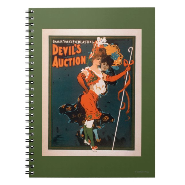 Devil's Auction Woman in Costume Theatre 2 Notebook (Front)