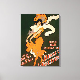 Devil's Auction Woman in Costume Theatre Canvas Print