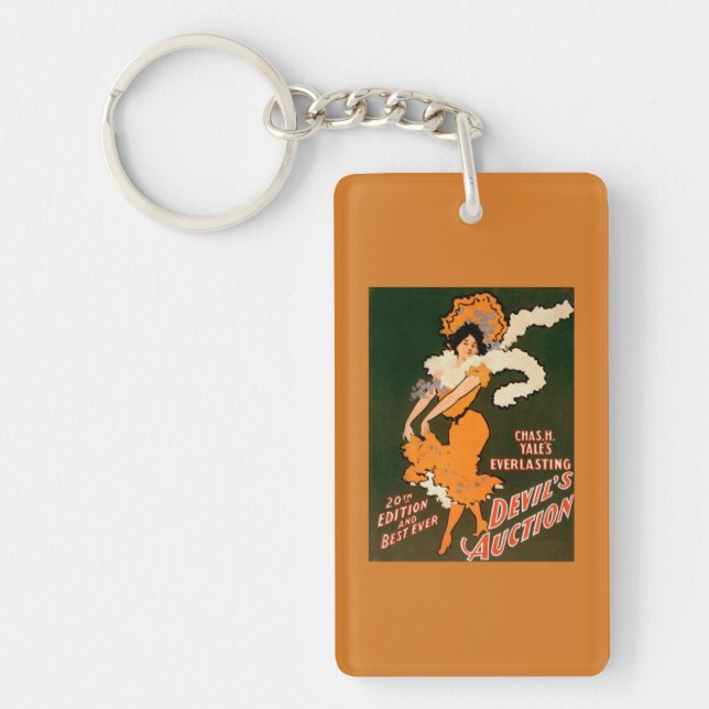 Devil's Auction Woman in Costume Theatre Key Ring (Front)