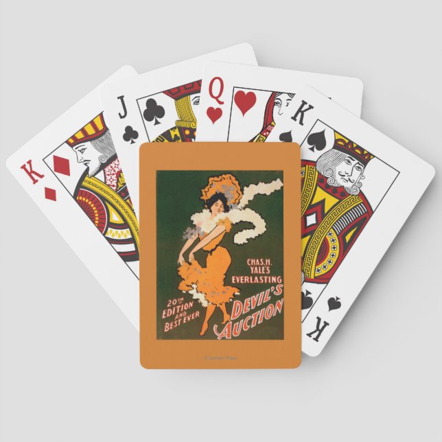 Devil's Auction Woman in Costume Theatre Playing Cards (Back)