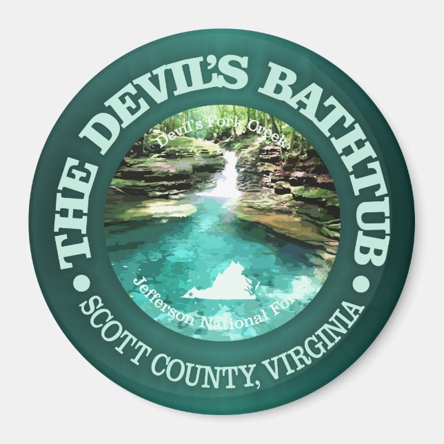 Devils Bathtub (Va) Magnet (Front)