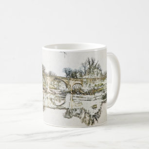 Devils Bridge and River Lune Kirkby Lonsdale Art Coffee Mug