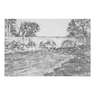 Devil's Bridge and Stanley Bridge Kirkby Lonsdale Poster