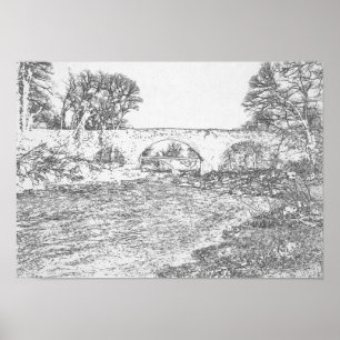Devil's Bridge and Stanley Bridge Kirkby Lonsdale Poster
