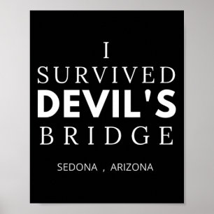 Devils Bridge Hike Sedona Arizona Red Rock Country Poster