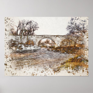 Devil's Bridge Kirkby Lonsdale Art Print
