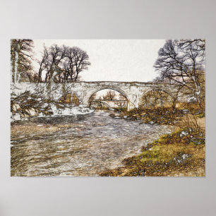 Devil's Bridge Kirkby Lonsdale Art Print
