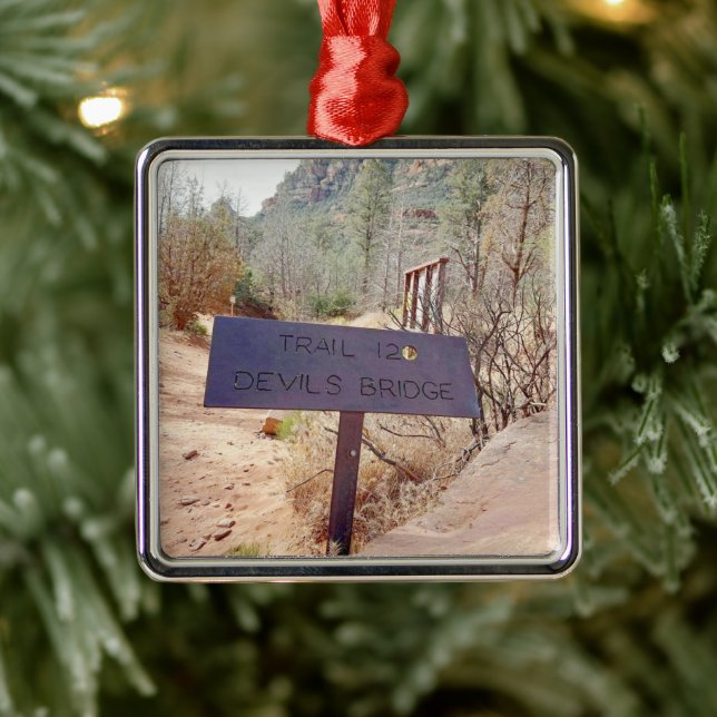 Devils Bridge Sedona Arizona Metal Tree Decoration (Tree)