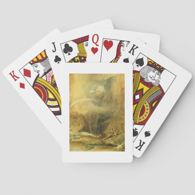 Devil's Bridge, St. Gotthard's Pass, c.1804 (w/c a Playing Cards (Back)