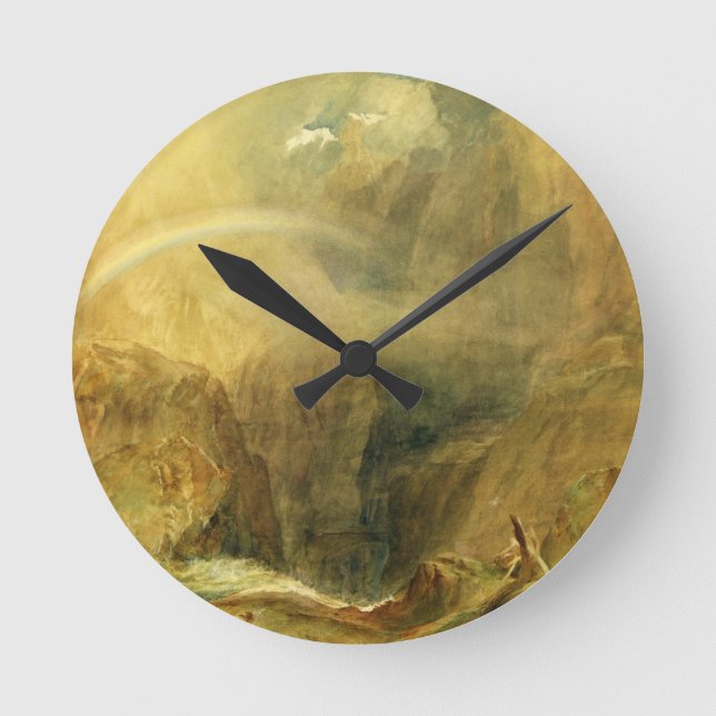 Devil's Bridge, St. Gotthard's Pass, c.1804 (w/c a Round Clock (Front)