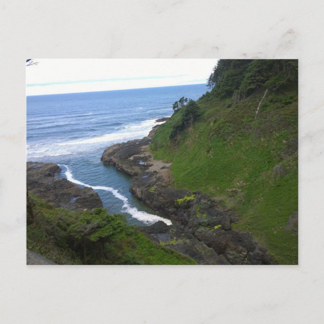 Devil's Churn, Cape Perpetua, OR Postcard (Front)