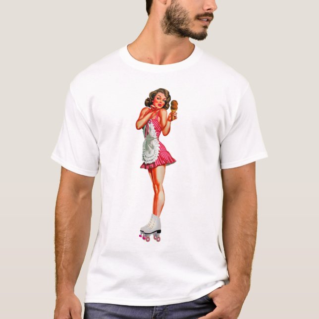 Devil's Court Clothing Retro Pin Up Girl Tee (Front)