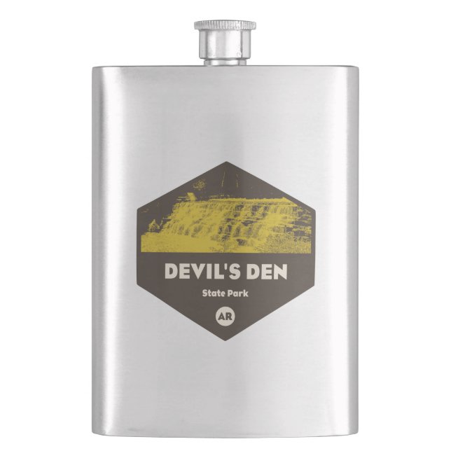 Devil's Den State Park Arkansas Hip Flask (Front)
