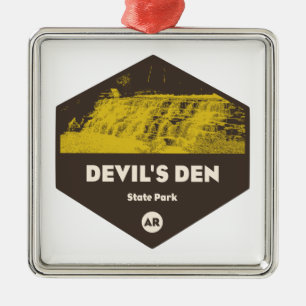 Devil's Den State Park Arkansas Metal Tree Decoration