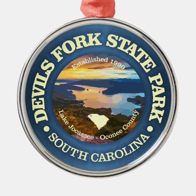 Devil's Fork SP Metal Tree Decoration (Front)