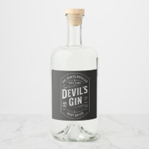 Devil's Gin Label Sticker