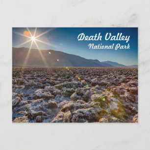 Devil's Golf Course in Death Valley National Park Postcard