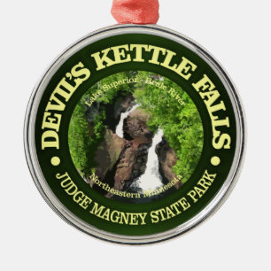 Devil's Kettle Falls Metal Tree Decoration