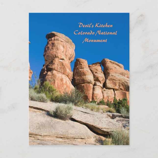 Devil's Kitchen, Colorado National Mnt. Postcard (Front)