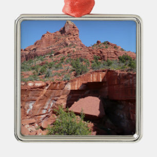 Devil's Kitchen in Sedona Arizona Metal Tree Decoration