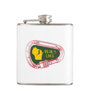 Devil's Lake Climbing Carabiner Hip Flask
