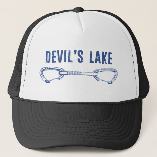 Devil's Lake Climbing Quickdraw Trucker Hat (Front)