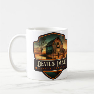 Devils Lake, North Dakota   Vintage Coffee Mug