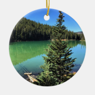 Devil's Lake, OR Ceramic Tree Decoration