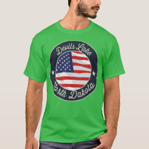 Devils Lake - Patriotic North Dakota Souvenir T-Sh T-Shirt