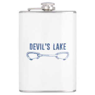 Devil's Lake Rock Climbing Quickdraw Hip Flask
