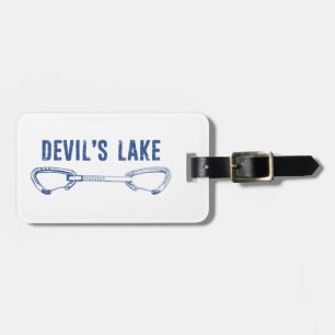 Devil's Lake Rock Climbing Quickdraw Luggage Tag