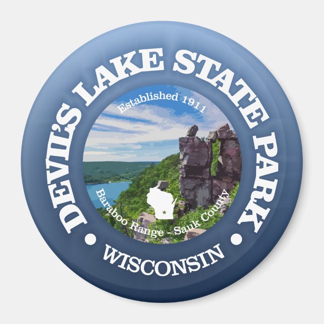 Devils Lake SP Magnet (Front)