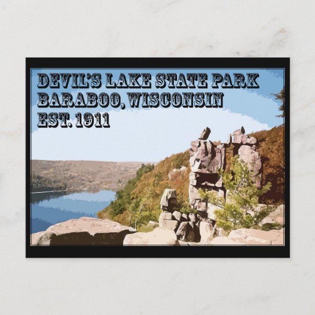 Devil's Lake State Park Postcard (Front)
