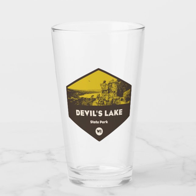 Devil's Lake State Park Wisconsin Glass (Front)