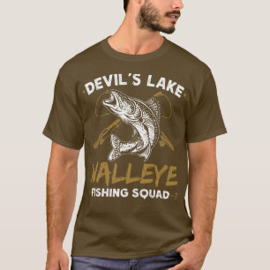 Devils Lake Walleye Fishing Squad T-Shirt