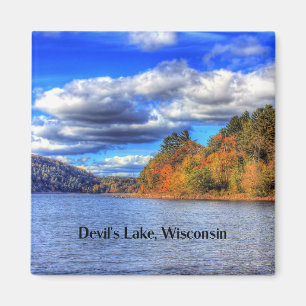 Devil's Lake, Wisconsin scenic photograph Magnet