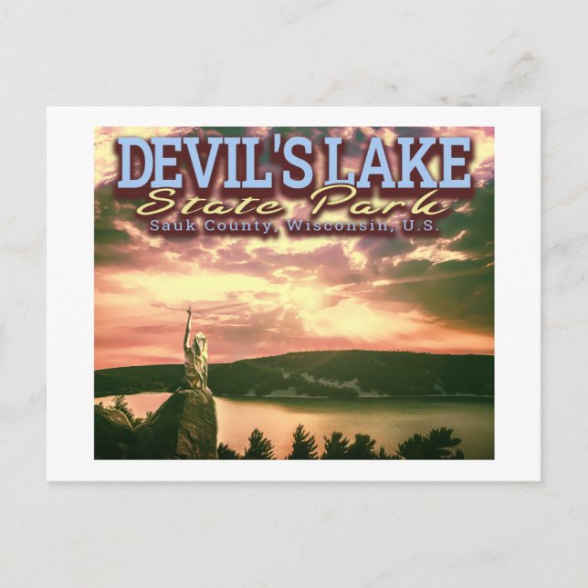 DEVILS LAKE - WISCONSIN UNITED STATES POSTCARD (Front)